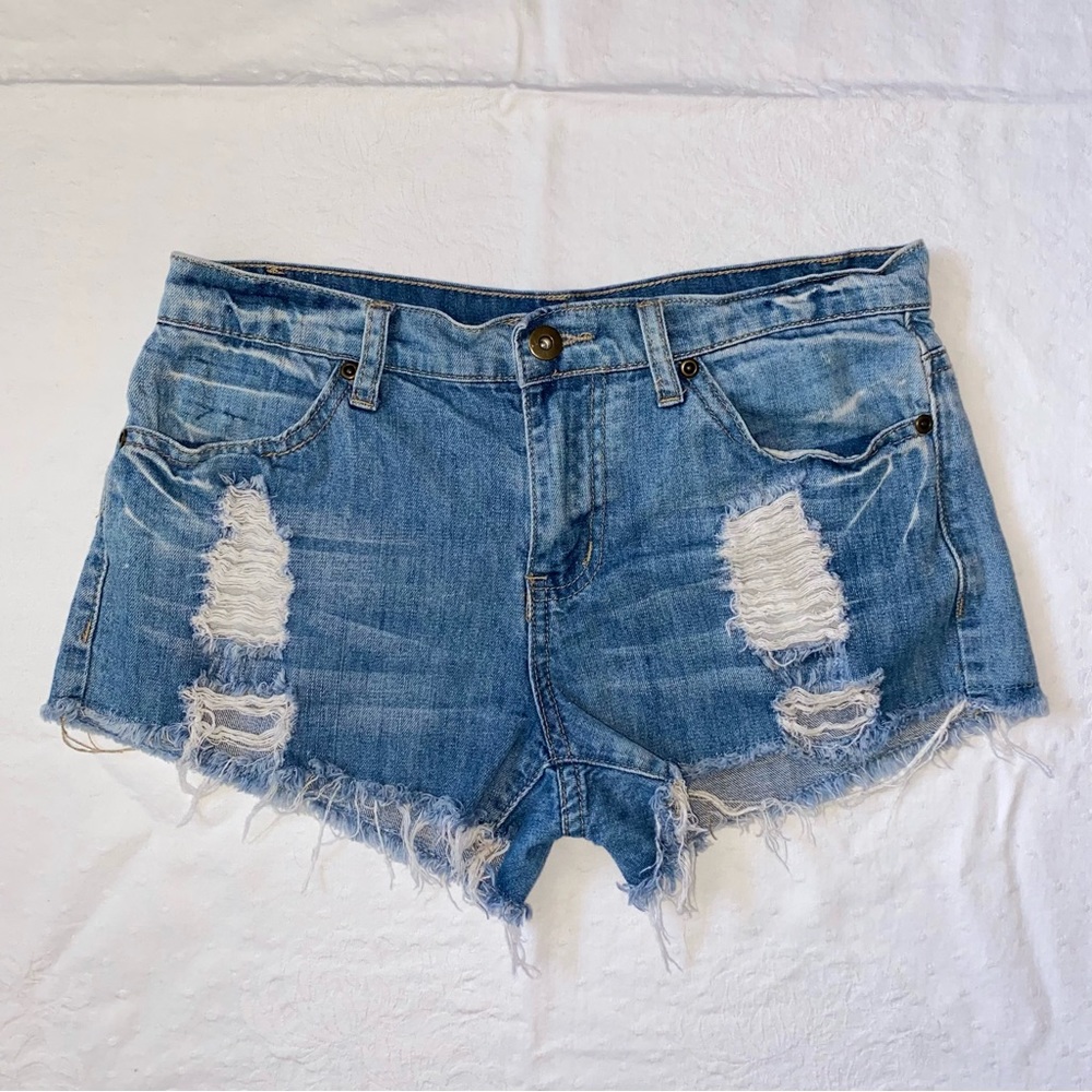 Boyfriend Low Waist Jean Shorts
